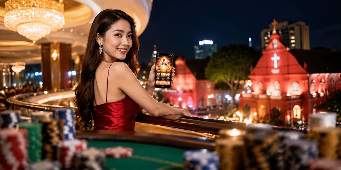 Permainan kasino hidup dengan dealer asal di Malacca